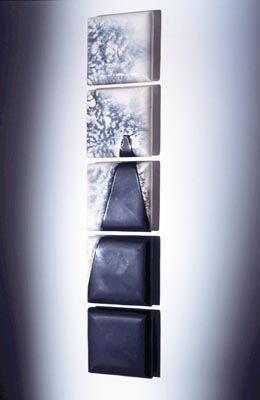 Vertical Horizon - Glazed Ceramics - 1999 - 170 x 30 x 9 cm 