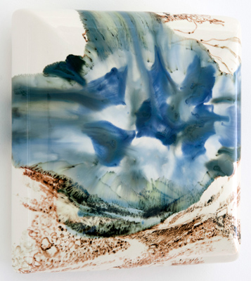 Deluge - Glazed Ceramics - 2025 - 30 x 30 x 10 cm