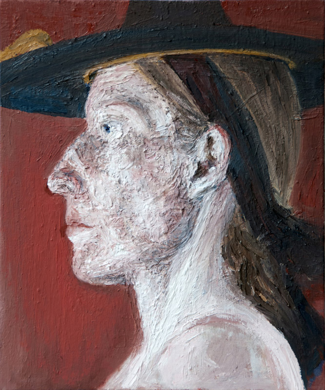 Self-Portrait wearing Zillertaler Hat 5