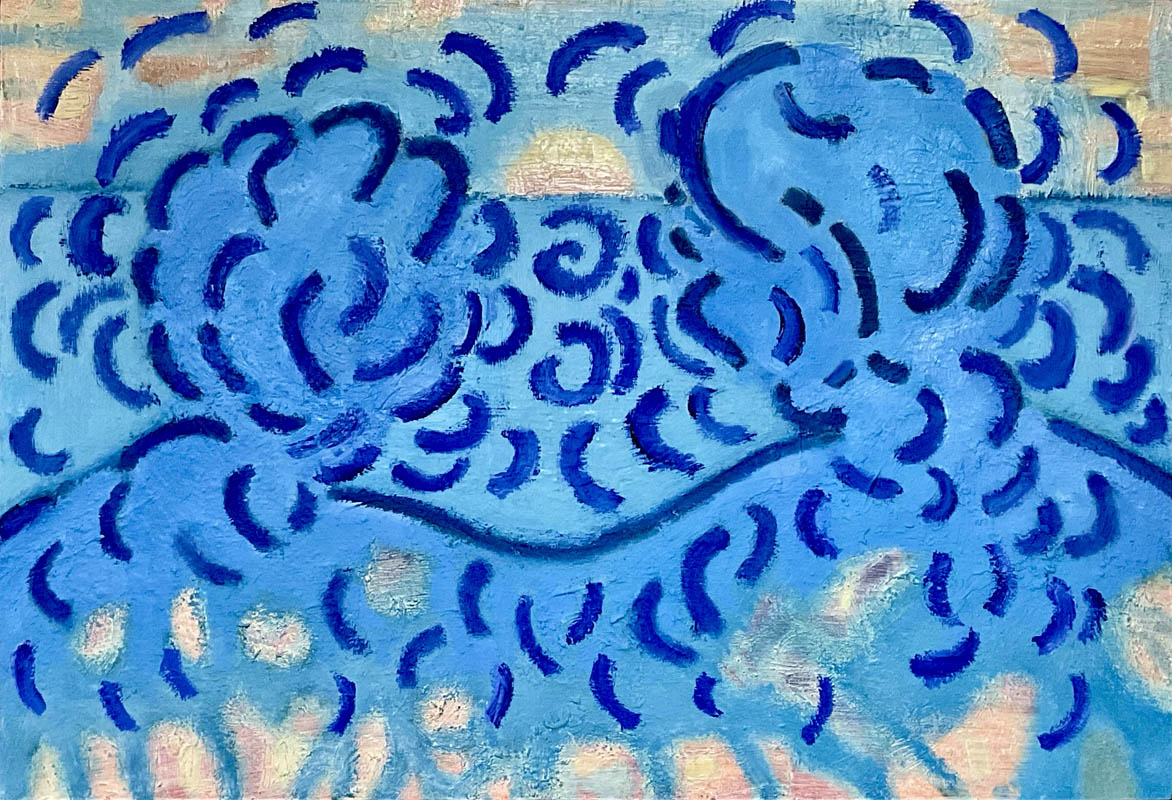 Double Portrait with Sunset